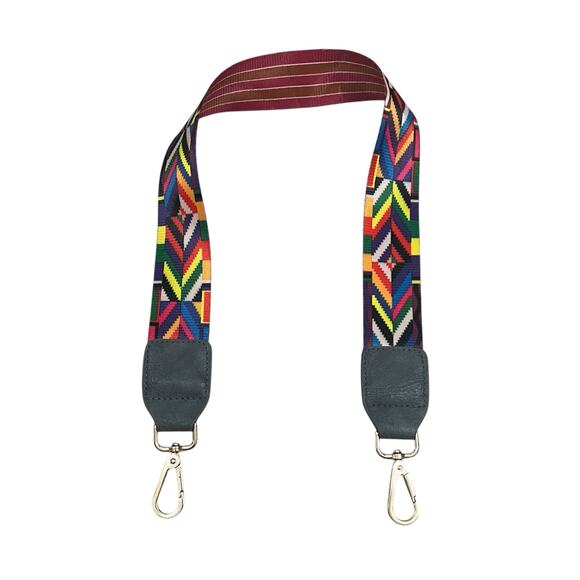 Unbranded Handbags - New Guitar Strap Style Colorful Striped and Chevron Purse Bag Strap